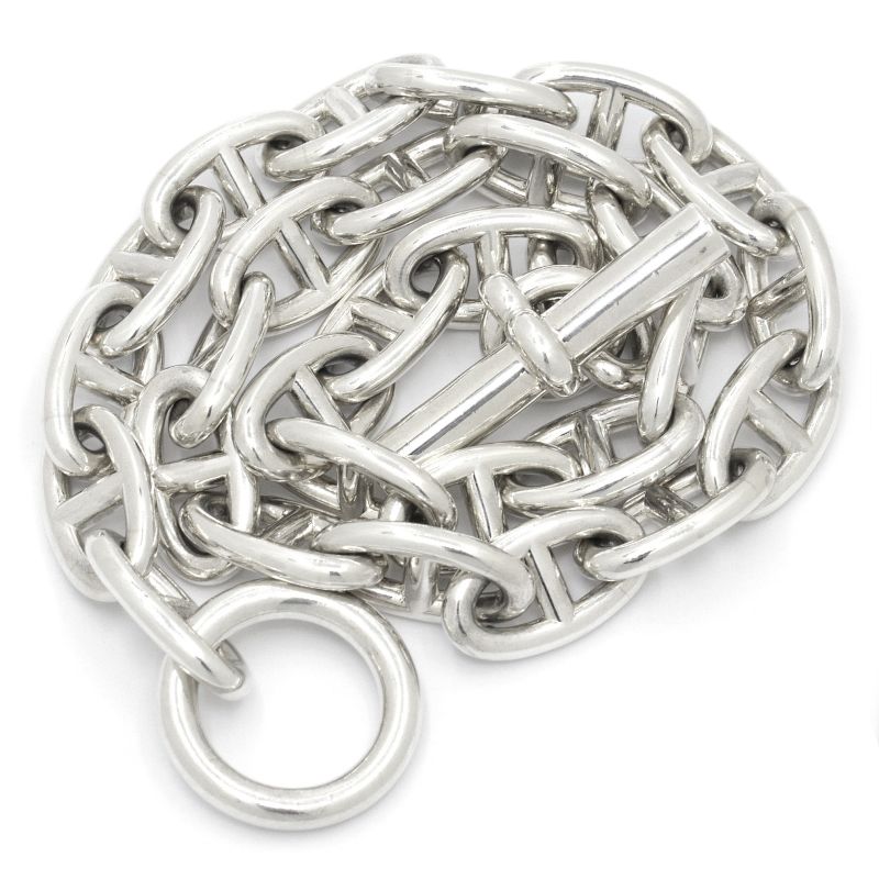 エルメス HERMES シェーヌダンクル GM 29コマ ネックレス シルバー925 男女兼用